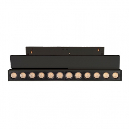 Трековый светодиодный светильник Arlight Mag-Orient-Laser-Fold-S230-12W Warm3000 034643(1) в современном стиле, цвет черный