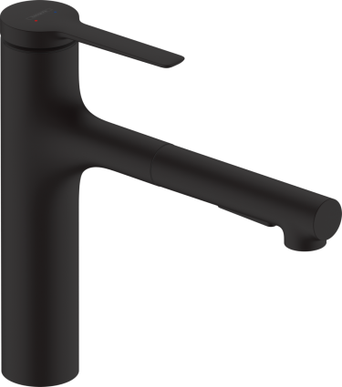Смеситель для кухни Hansgrohe Zesis M33 74801670 черный матовый однорычажный, высота излива 16.3 см