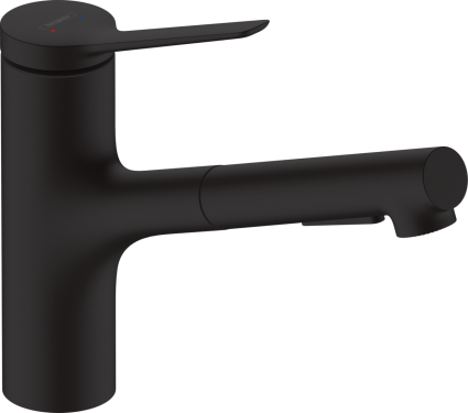 Смеситель для кухни Hansgrohe Zesis M33 74803670 механизм sBox lite, черный матовый, однорычажный, высота излива 14.6 см