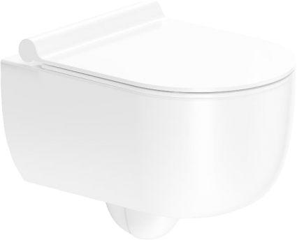 Унитаз подвесной Damixa Scandinavian Pure DX36C1701SC с микролифтом, безободковый, 36x50 см