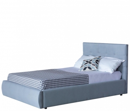 Кровать LASKA Family Selesta 120х200 с матрасом серого цвета, с изголовьем, без ящиков
