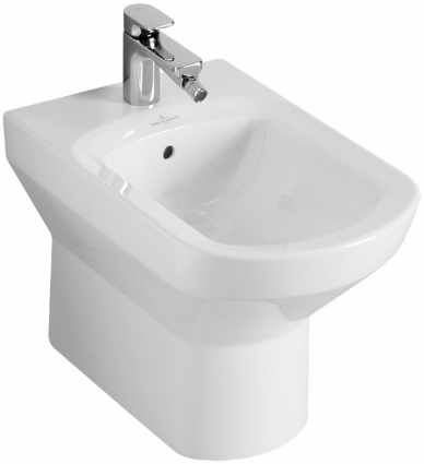 Биде напольное Villeroy & Boch Sentique alpin цвет белый, овальное, 37x57 см