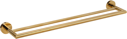 Полотенцедержатель Bemeta Brilo 161204052 двойной, gold polished, подвесной