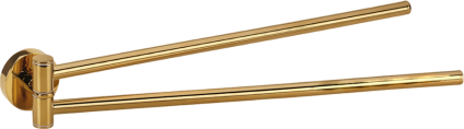 Полотенцедержатель Bemeta Brilo 161204190 двойной, поворотный, gold polished, подвесной