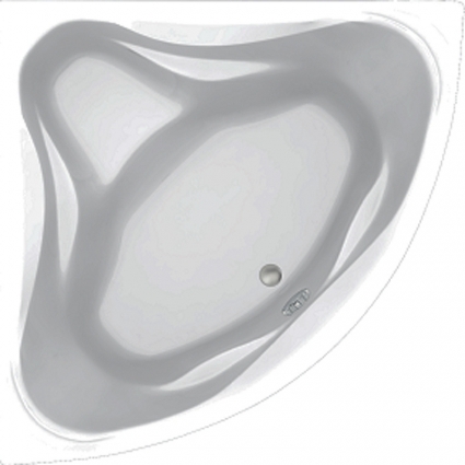 Акриловая ванна C-Bath Aurora CBS001003 140x140 четверть круга, с антискользящим покрытием