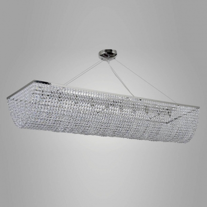 Подвесная люстра Arti Lampadari Milano H 1.5.120X30.102 N в стиле модерн, цвет никель