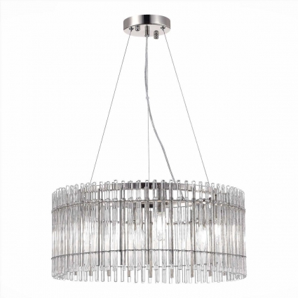 Подвесная люстра ST Luce Epica SL1656.113.06 цвет никель, мощность 240 Вт
