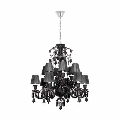 Подвесная люстра Loft IT Zenith 10210/12 Black в стиле арт-деко, цвет черный