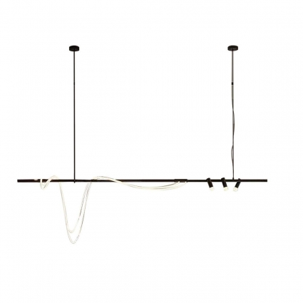 Подвесная светодиодная люстра Kink Light Кайли 08039-180A,19, в стиле модерн, цвет черный