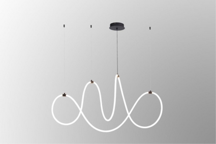 Подвесной светодный светильник Arte Lamp Klimt A2850SP-80BK в стиле Хай-тек, цвет белый