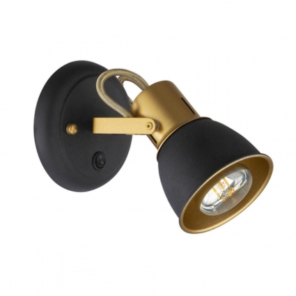 Спот Arte Lamp Jovi A1677AP-1GO в стиле модерн, цвет черный, мощность 40 Вт
