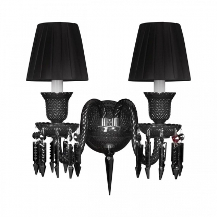 Бра Loft IT Zenith 10210/2W Black в стиле арт-деко, цвет черный, мощность 8 Вт