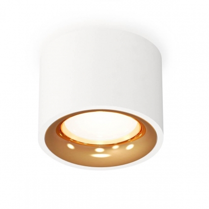 Комплект накладного светильника Ambrella light XS7510024 SWH/PYG белый песок/золото желтое полированное (C7510, N7014), в современном стиле, цвет белый