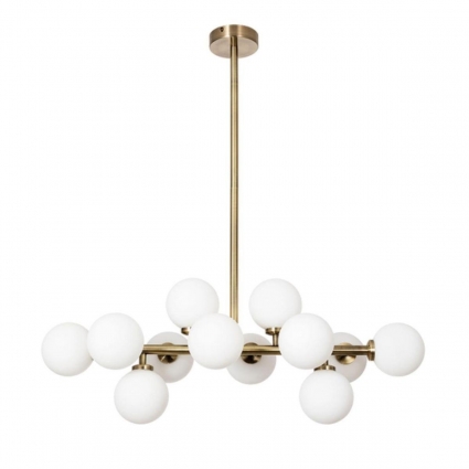 Подвесная люстра Arte Lamp Bolla-Piccolo A3988SP-12AB в стиле модерн, цвет белый