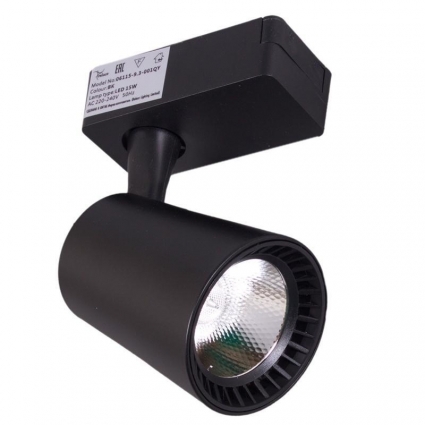 Трековый светильник Reluce 06115-9.3-001QY LED15W BK в современном стиле, цвет черный