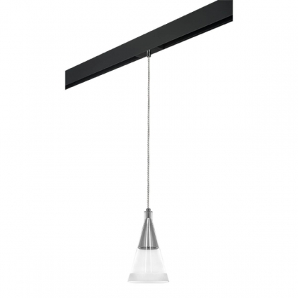 Трековый светильник Lightstar Cone (757019+595007) PRO757019 в стиле Хай-тек, цвет хром