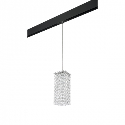 Трековый светильник Lightstar Cristallo (795424+595007) PRO795424 в стиле арт-деко, цвет хром