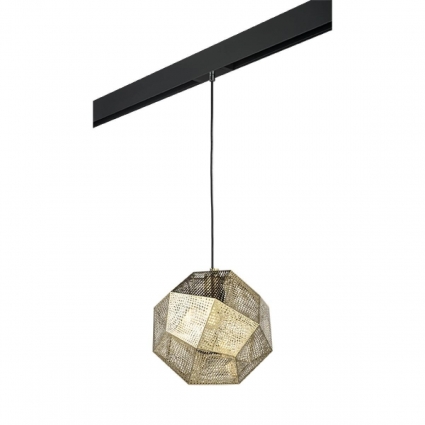 Трековый светильник Lightstar Fermo (724112+595007) PRO724112 в стиле арт-деко, цвет золотой