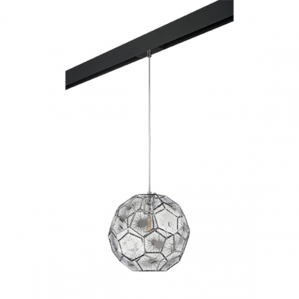 Трековый светильник Lightstar Fermo (724214+595007) PRO724214 в стиле арт-деко, цвет хром