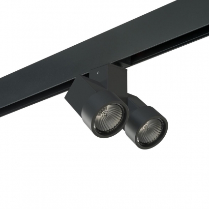 Трековый светильник Lightstar Illumo X2 (595027+051037) PRO051037 в стиле Хай-тек, цвет черный