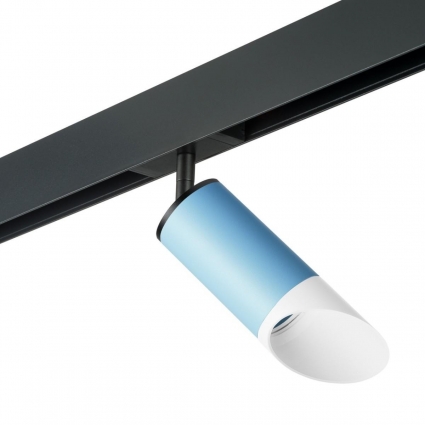 Трековый светильник Lightstar Rullo (214435+595057+201436) PRO43536 в стиле Хай-тек, цвет голубой