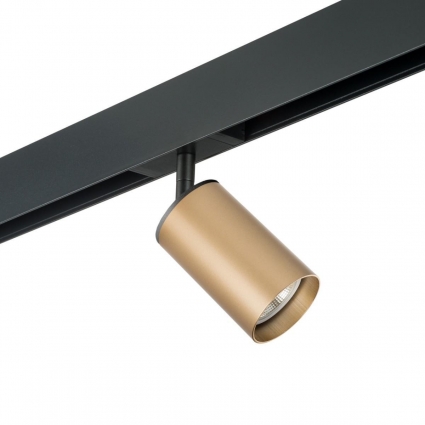 Трековый светильник Lightstar Rullo (214440+595057) PRO440 в стиле Хай-тек, цвет золотой