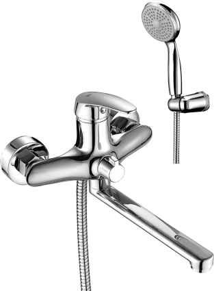 Смеситель для ванны с душем Lemark Linara LM0417C, однорычажный, хром