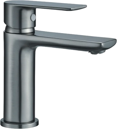 Смеситель для раковины Haiba HB10505-3 пепельный однорычажный, темный хром