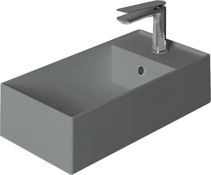 Рукомойник Simas Agile AG50 cemento  matt*1 серый матовый