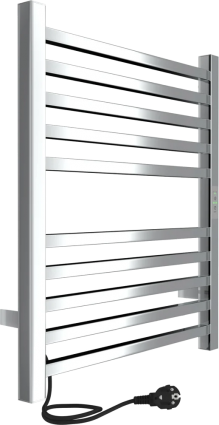Полотенцесушитель электрический Indigo Attic LСLATCE60-50Rt серебристый нержавеющая сталь, лесенка