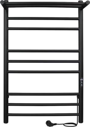 Полотенцесушитель электрический Indigo Line Trinity LСLTE80-40PBRRt черный муар лесенка