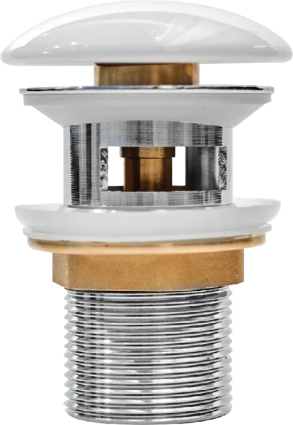 Донный клапан для раковины Iddis Optima Home OPHWS0Wi88 белый глянцевый