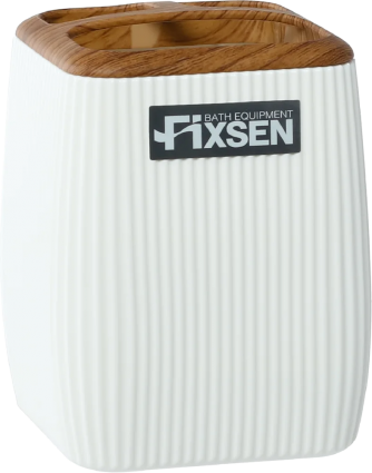 Стакан Fixsen White Wood FX-402-3 белый в современном стиле
