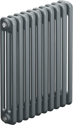 Радиатор стальной Rifar Tubog 565 10 секций, 3-трубчатый, титан матовый, серый, 46x10.7x10 см