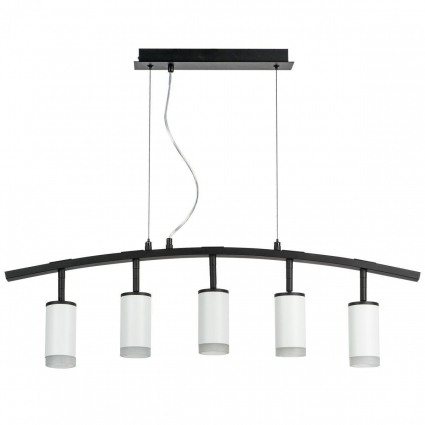 Подвесная люстра Lightstar Rullo (571735+214436-5+202430-5) LR7353650 в стиле Хай-тек, цвет белый