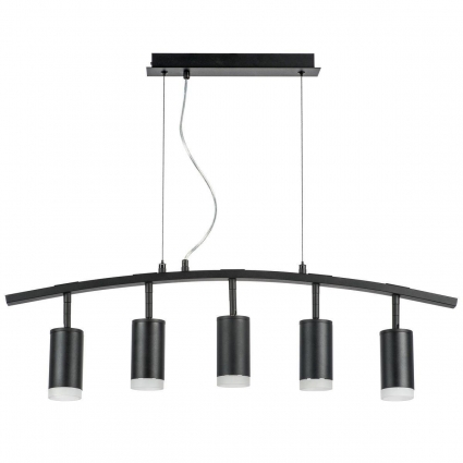 Подвесная люстра Lightstar Rullo (571735+214437-5+202430-5) LR7353750 в стиле Хай-тек, цвет черный