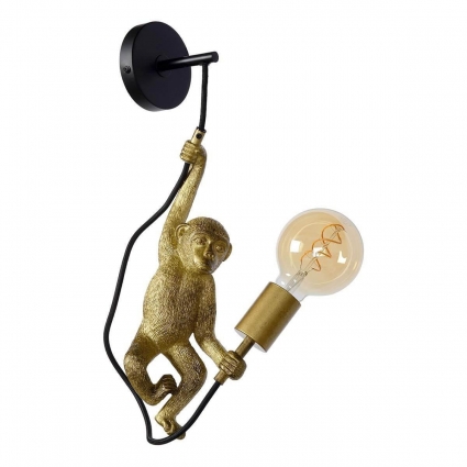 Бра Lucide Extravaganza Chimp 10202/01/30 цвет золотой, мощность 40 Вт