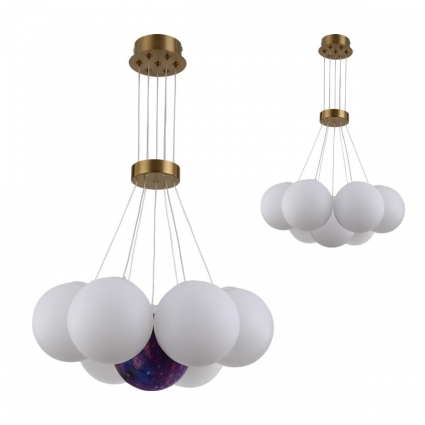 Подвесная люстра Kink Light Алди 08475-7,20, цвет бронза, мощность 35 Вт