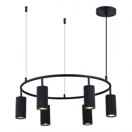 Подвесная люстра ST Luce KENDO SL1213.403.06 цвет черный, мощность 30 Вт
