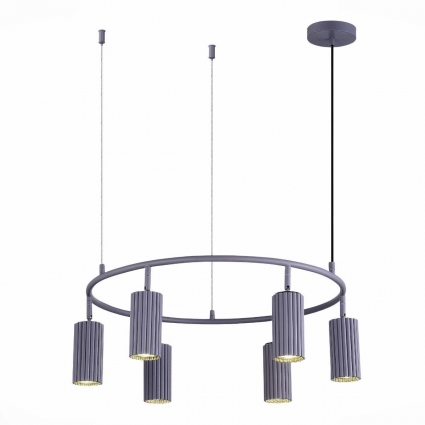 Подвесная люстра ST Luce KENDO SL1213.703.06 цвет серый, мощность 30 Вт