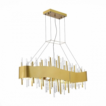 Подвесная люстра ST Luce OLVERA SL1633.213.08 в стиле модерн, цвет матовое золото