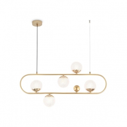 Подвесная люстра Ambrella light Traditional Crystal TR5433 в стиле модерн, цвет золотой