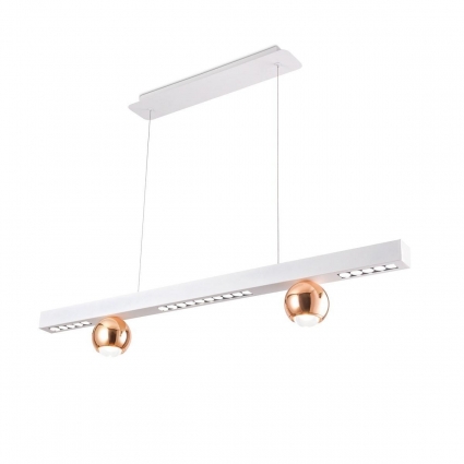 Подвесная светодиодная люстра Ambrella light Comfort LineTech FL5955 в стиле Хай-тек, цвет белый