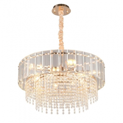 Подвесная люстра Omnilux Oliveri OML-69613-10 в классическом стиле, цвет прозрачный