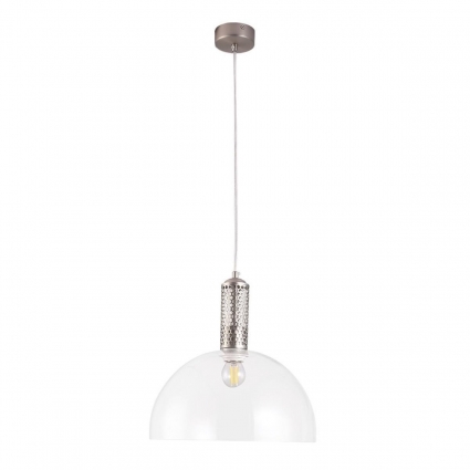 Подвесной светильник Crystal Lux ANGELINA SP1 NICKEL в стиле лофт, цвет никель
