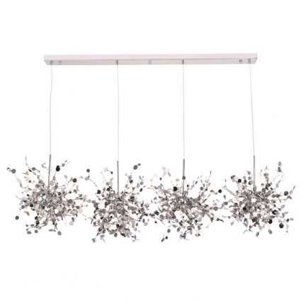 Подвесной светильник Crystal Lux GARDEN SP3х4 L1600 CHROME в современном стиле, цвет хром