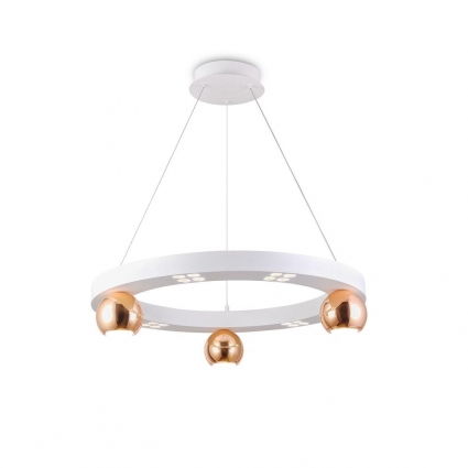 Подвесной светодиодный светильник Ambrella light Comfort LineTech FL5959 в стиле модерн, цвет белый