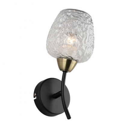 Бра Omnilux Pavarolo OML-67801-01 в стиле модерн, цвет черный, мощность 60 Вт
