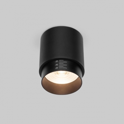 Накладной светодиодный светильник Elektrostandard Cors 25032/LED черный a062384 в стиле Хай-тек, цвет черный
