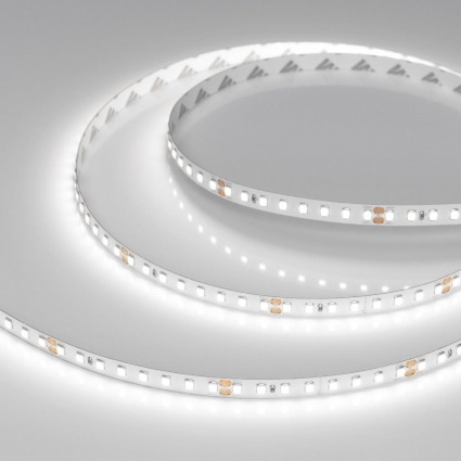 Светодиодная лента Arlight 9,6W/m 128LED/m 2835SMD холодный белый 5M RT-A128-8mm 24V White6000 038755, цвет белый, мощность 48 Вт